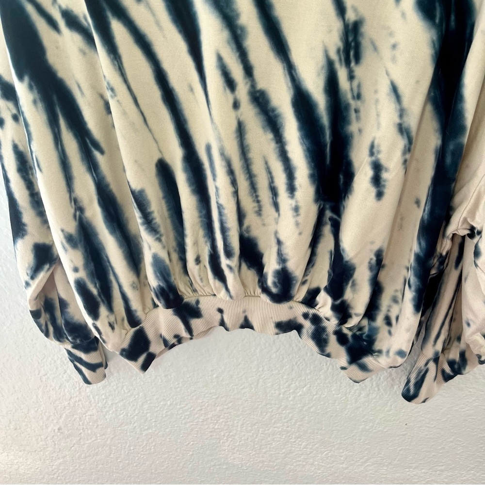YOUNG FABULOUS & Broke JULIETTE TIE DYE OVERSIZED SWEATSHIRT SZ M BLUE SAFARI - Picture 11 of 11